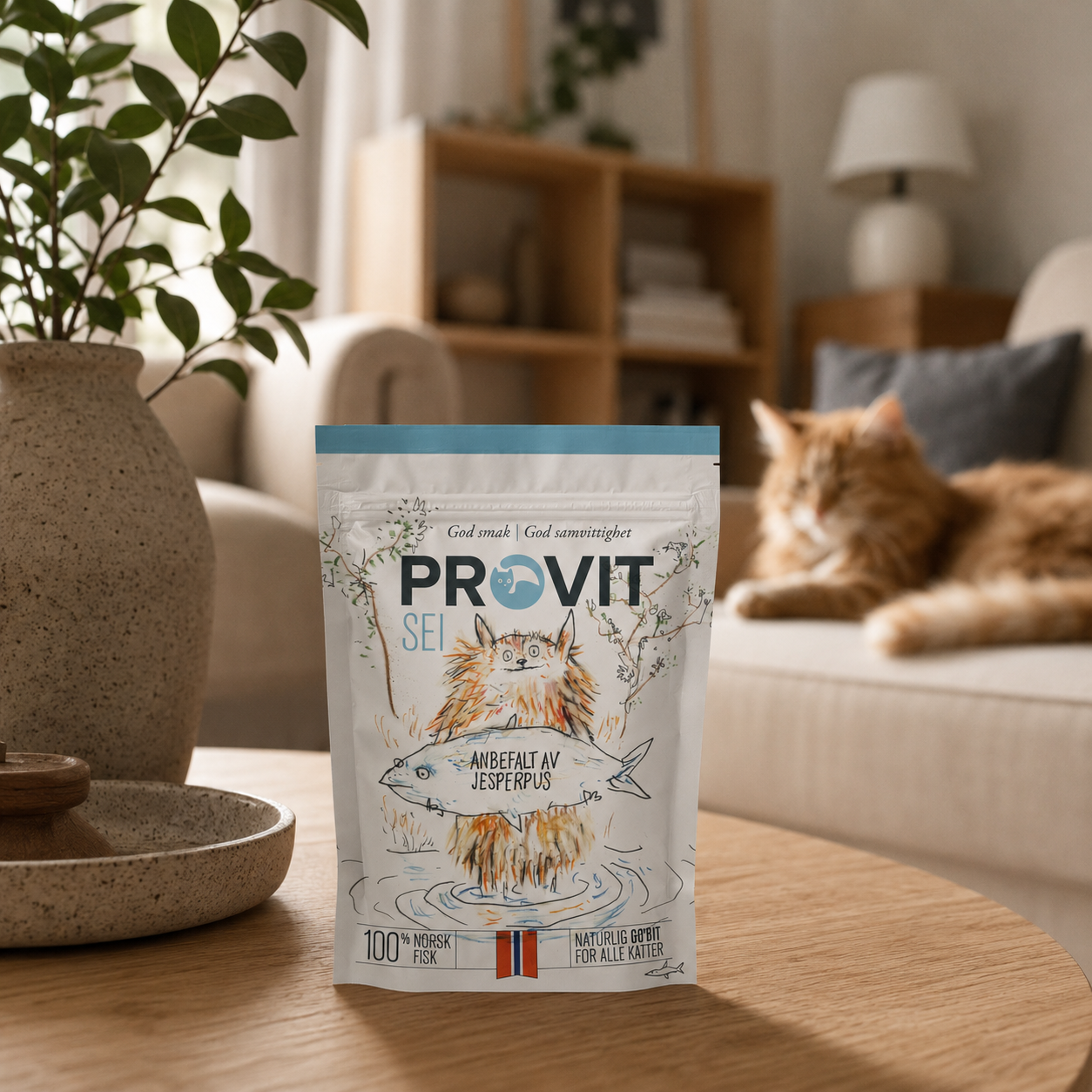 PROVIT Go'biten Sei – Frysetørket godbit til katt