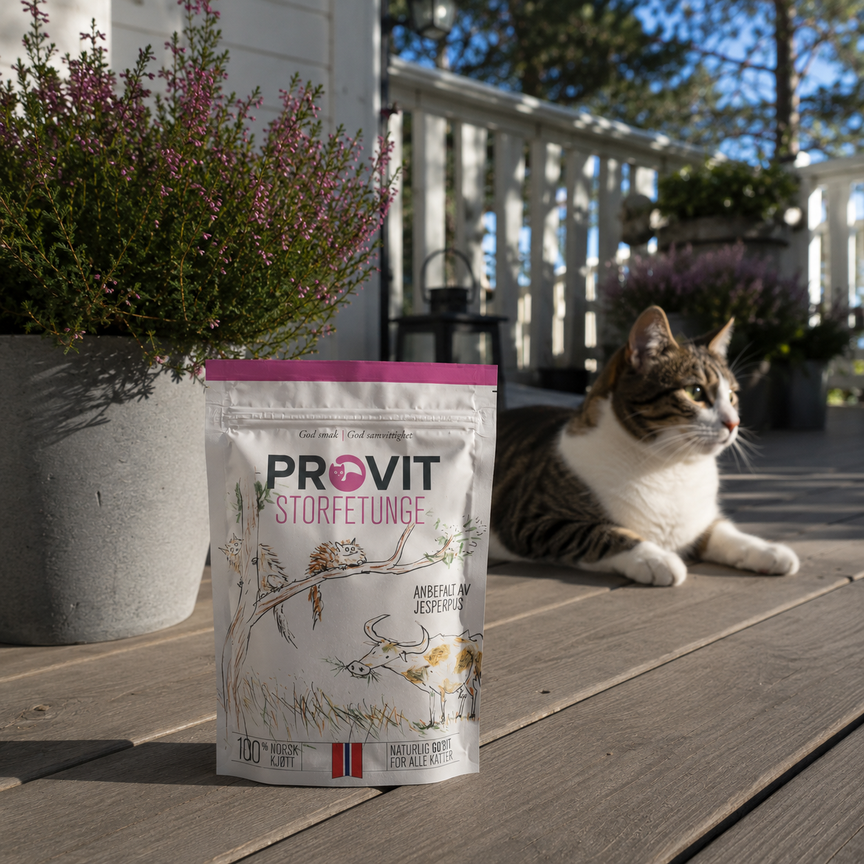PROVIT Go'biten Storfetunge – Frysetørket godbit til katt