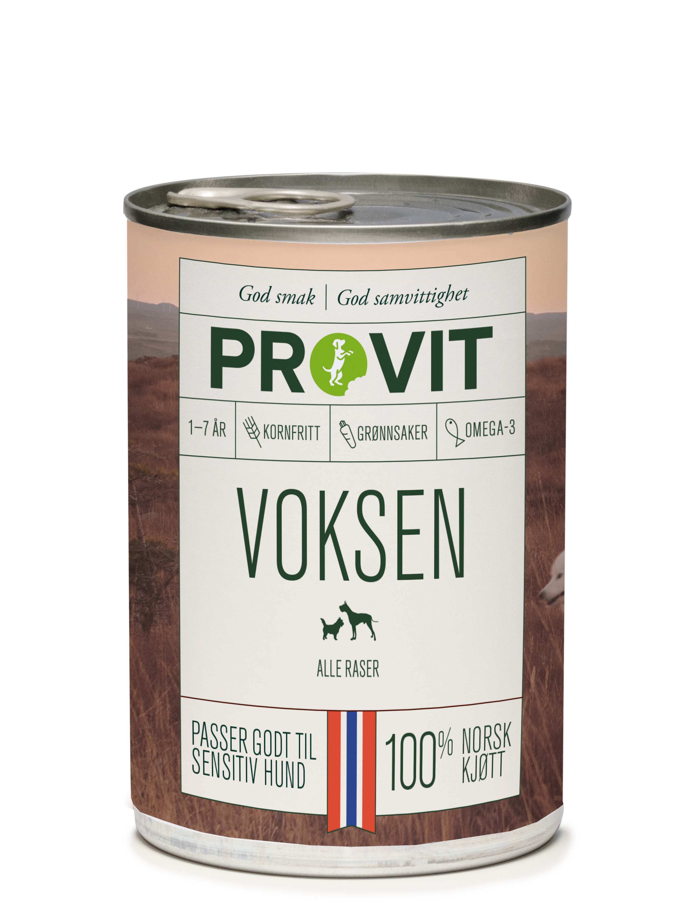 PROVIT Voksen – Fullfôr våtfôr til voksne hunder